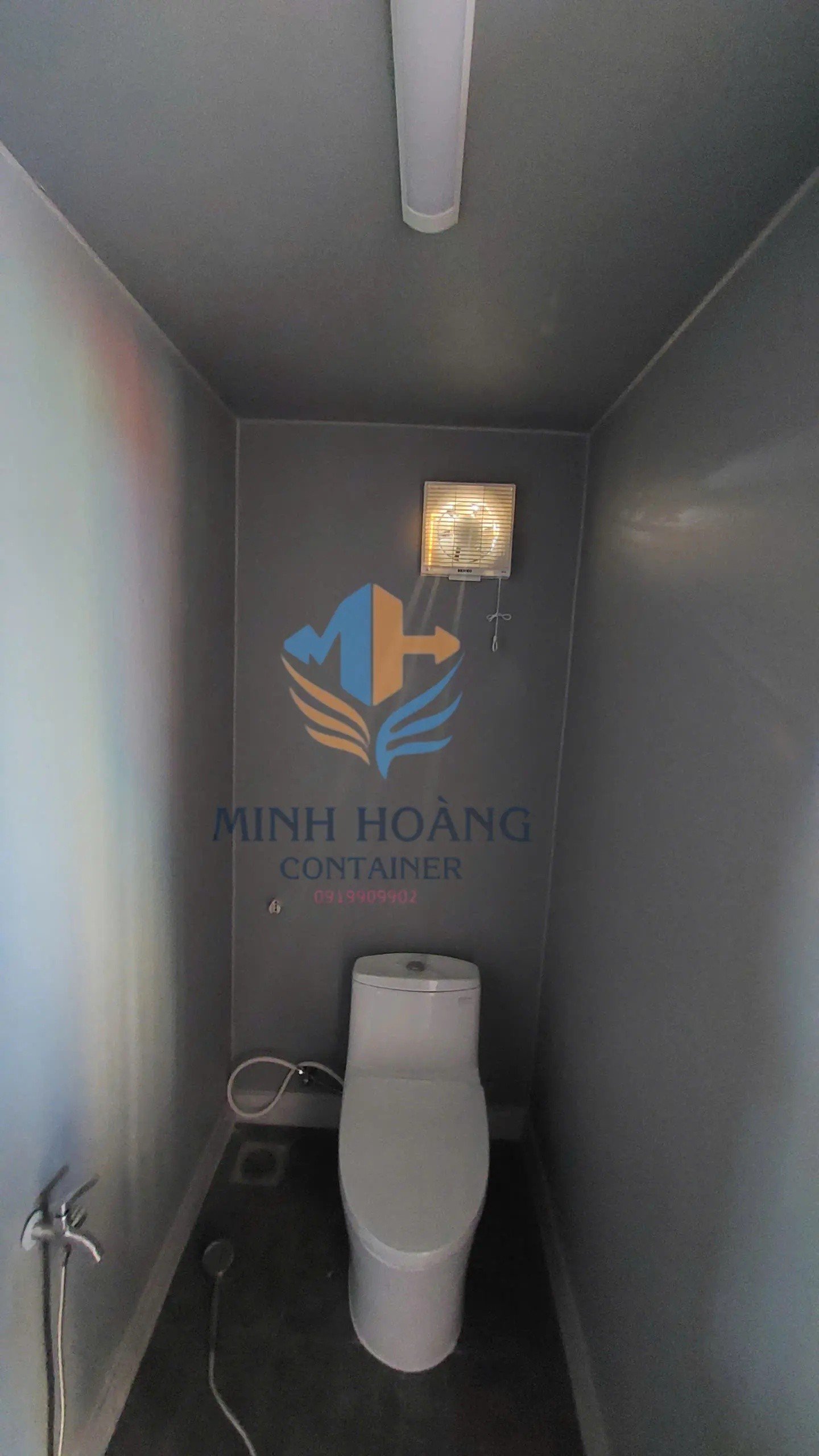 Container Văn Phòng 20 Feet Nâu Viền Đen Có Toilet